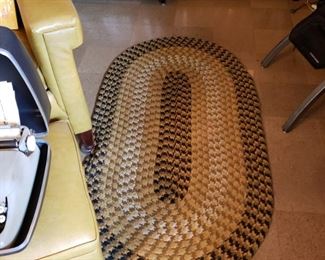 many rugs throughout home