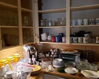 kitchen is very full