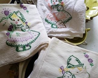vintage hand towels