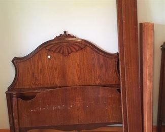 Beautiful solid wood full-size bed frame. 