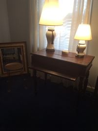 Small pine writing desk.