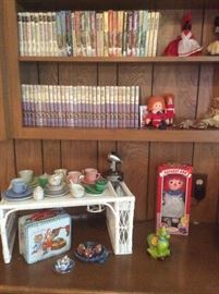 Vintage children's tea set .