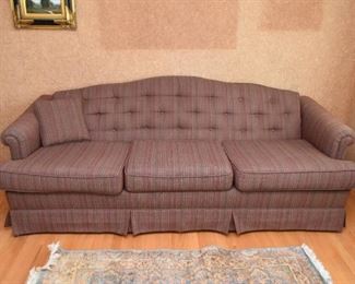 3-Seat Sofa with Tufted Back