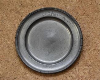 Antique Pewter Plate