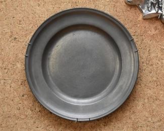 Antique Pewter Plate