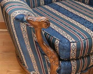 Matching Traditional Chair with Carved Details