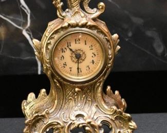 Antique / Vintage Metal Mantle Clocks