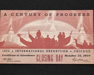 Chicago World's Fair - A Century of Progress