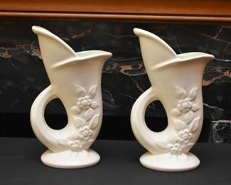 Pair of Red Wing Pottery Vases