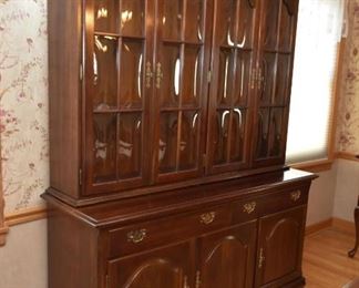 Traditional Queen Anne Style China Cabinet