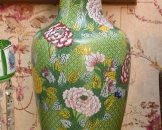 Large Chinese Cloisonne Vase