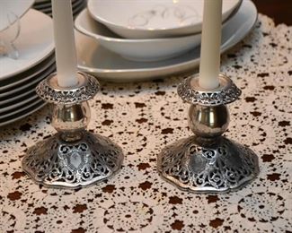 Silver Plate Candlesticks