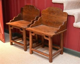 Primitive Wood Chairs