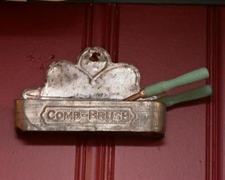 Antique Comb -Brush Holder
