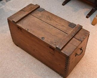 Primitive Wooden Tool Box / Chest