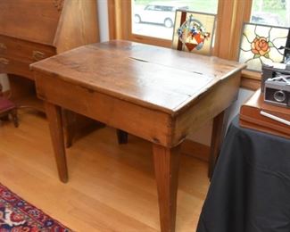 Antique Primitive Slant Top Desk