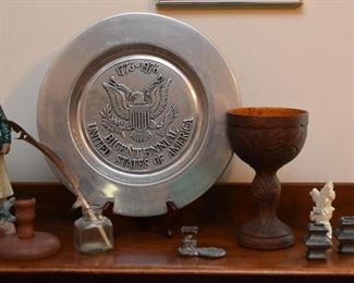 Pewter USA Bicentennial Plate
