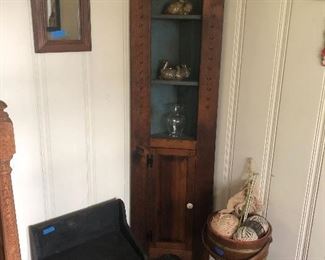 Corner cabinet is a perfect size!