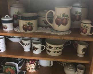 Apple collection of dishes