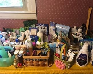Lots of toiletries