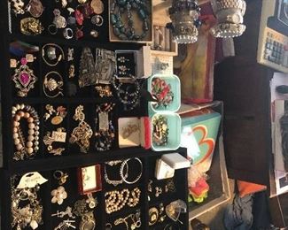 SO MUCH JEWELRY some sterling silver and lots of costume