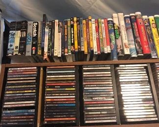 DVD's, CD's, VHS