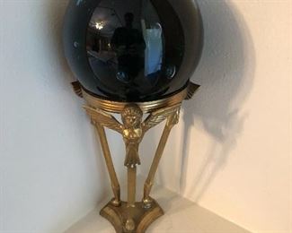 Art Glass Sphere on Stand