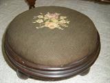 needle point foot stool