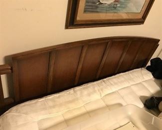 Headboard with queen size mattress 