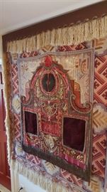 Vintage bedspread -- used as wall hanging