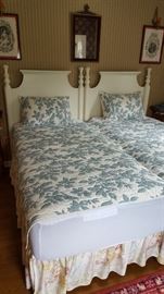 Pair of twin beds with brand NEW mattresses