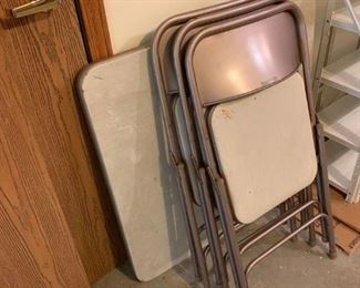 card table & 3 chairs