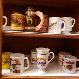 Sample of vintage mugs