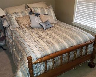 Full Bed (no mattress/springs) and Comforter Set