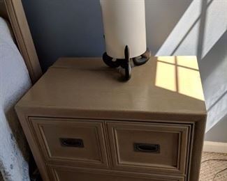 $40  Light wood bedside dresser