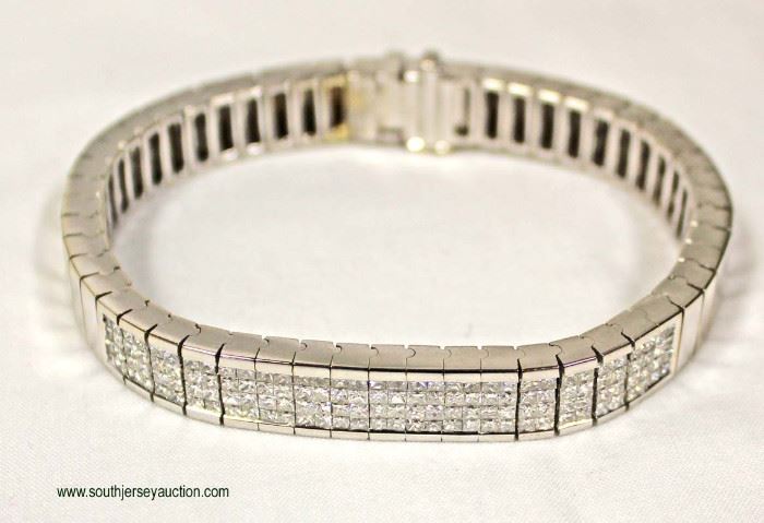 14 Karat White Gold 5 CTW Diamond Bracelet
Auction Estimate $3500-$5000 – Located Inside
