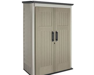 Rubbermaid 52 cu. Ft Vertical Shed, Beige