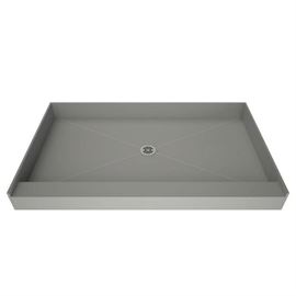 Redi Base Made for Tile Molded Polyurethane Shower Base 42-in W x 66-in L with Center Drain