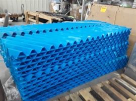 Blue Plastic Hollow Insulation.