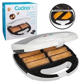 Set of 3 Empanada And Churro Maker Machine- Cooker W 4 Removable Plates- Easier Than Or
