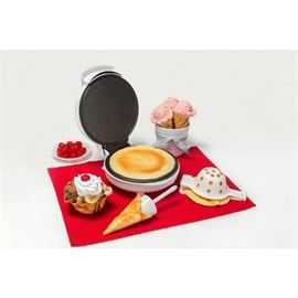 Set of 3 Cone Waffle And Bowl Maker Homemade Ice Cream Wafflecones & Bowls In Minutes