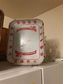 Food advertising tray