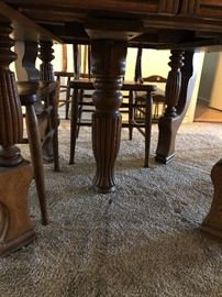 Another view of the table center post