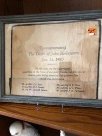 John Barleycorn bandana -- Prohibition item