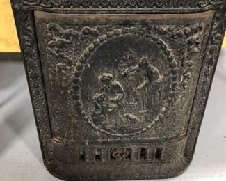 Antique Cast Iron Fireplace Cover