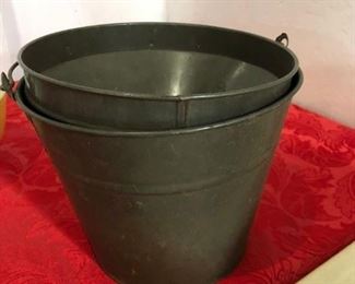 Antique Milking Can and Strainer