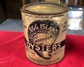 Metal Oyster Can