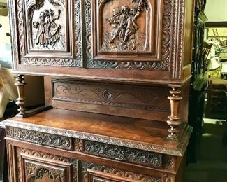 Breton carved cupboard-Wow!