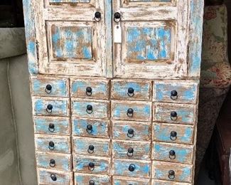 Tall Painted drawer cabinet