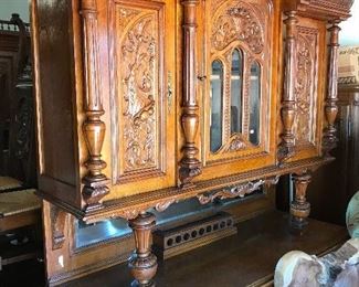 Elegant carved double buffet